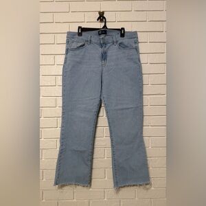 GAP Denim Kick Fit Jeans Women’s Size 16 / 33R Light Wash Raw Hem